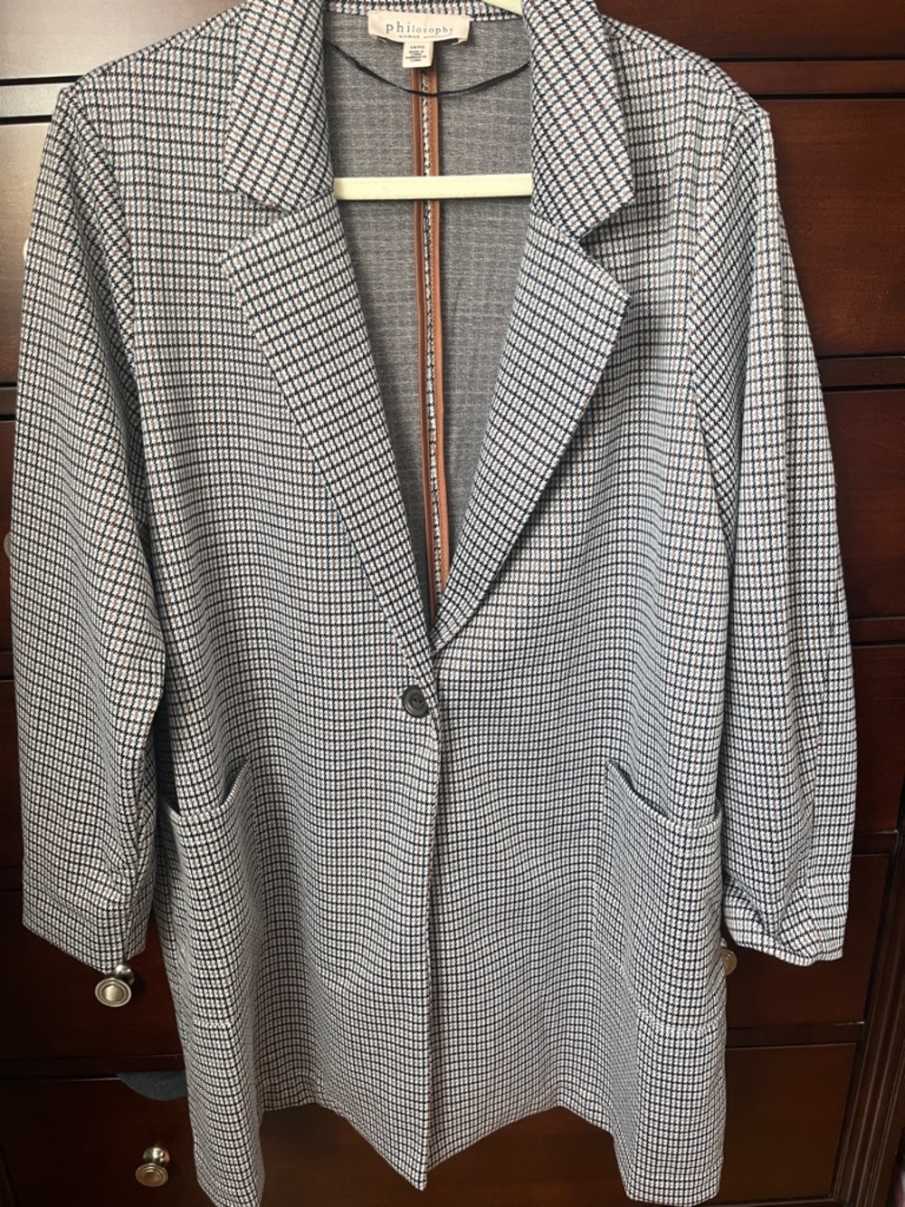 Philosophy Checked Blazer Jacket
